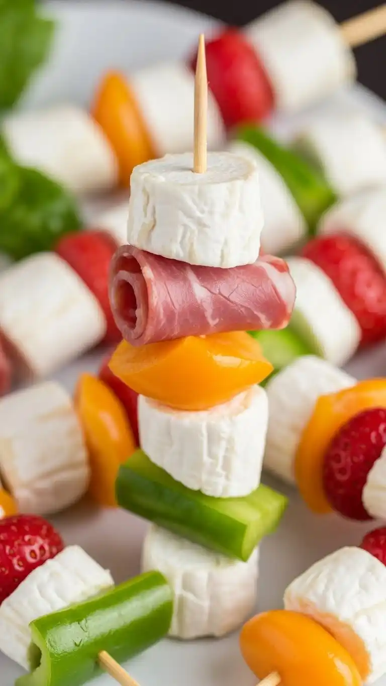 11. Soft Cheese Focused Charcuterie Kabob Ideas