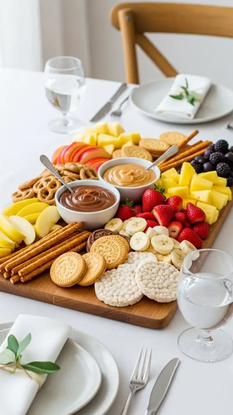 12. Caramel and Chocolate Dipping Board