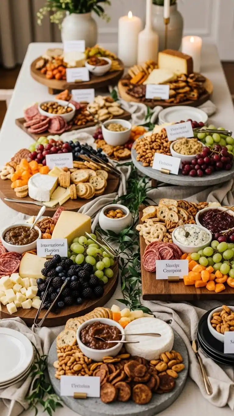 13. International Flavors Charcuterie Grazing Table