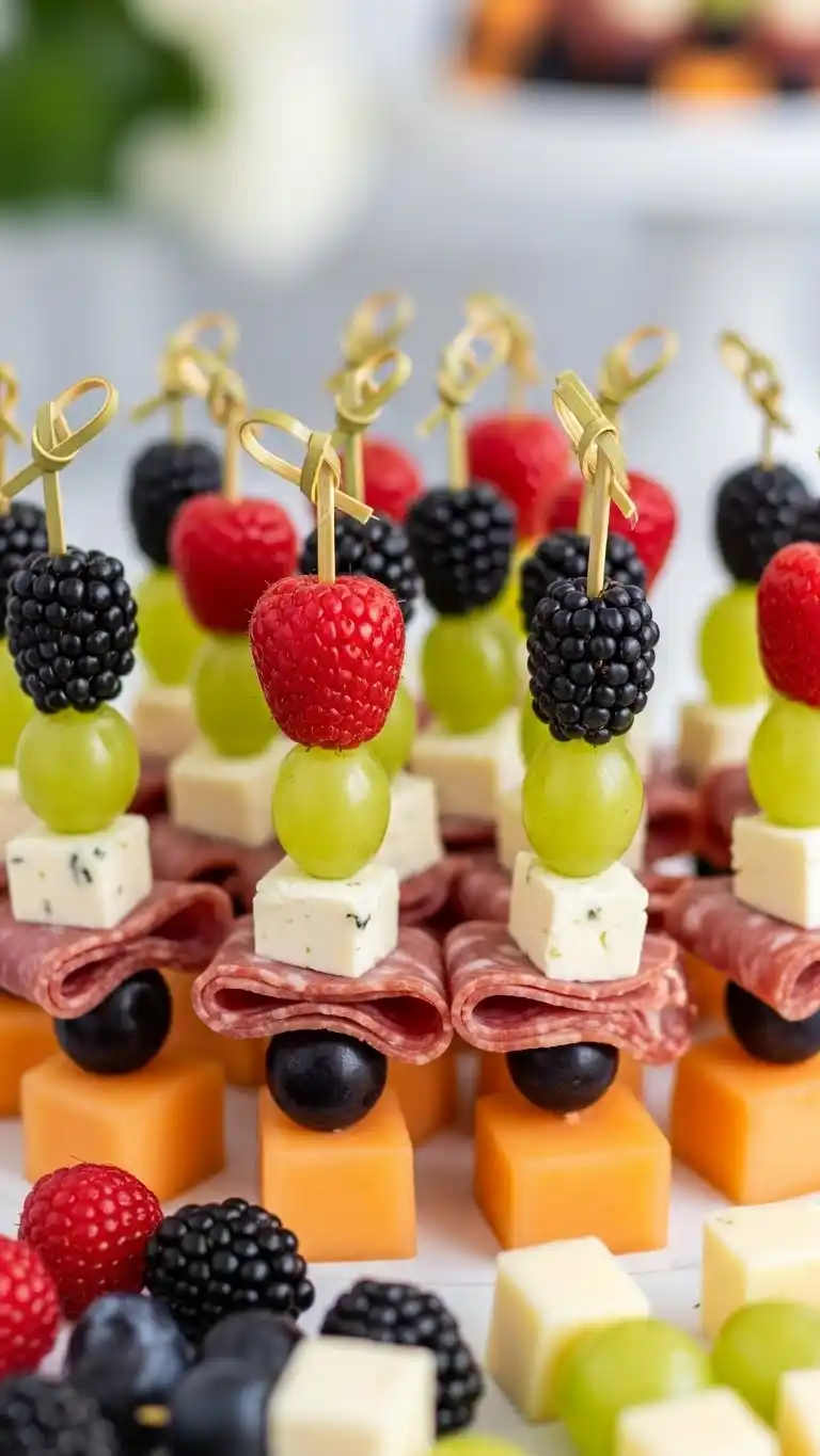 13. Sweet Fruit Forward Charcuterie Kabob Ideas