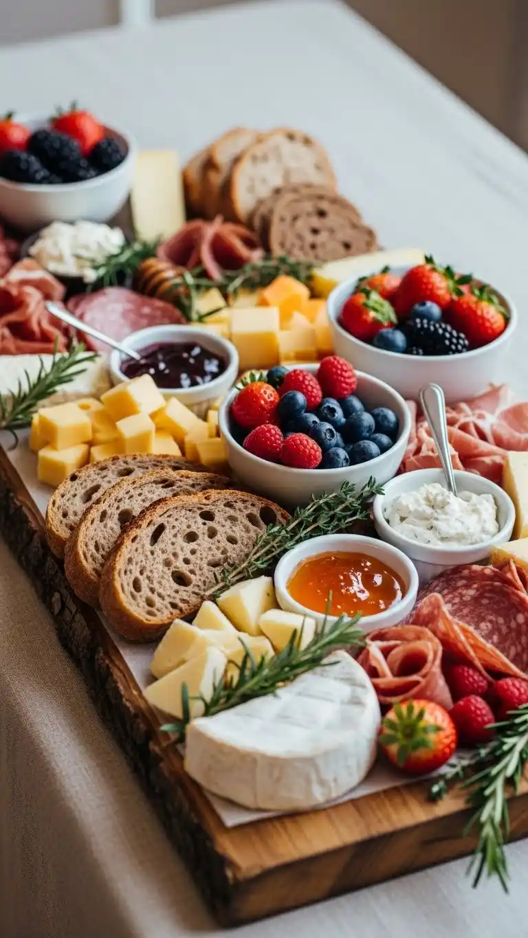 17. Rustic Breakfast Charcuterie Board Ideas