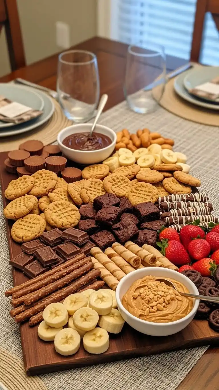 19. Peanut Butter and Chocolate Combo Board