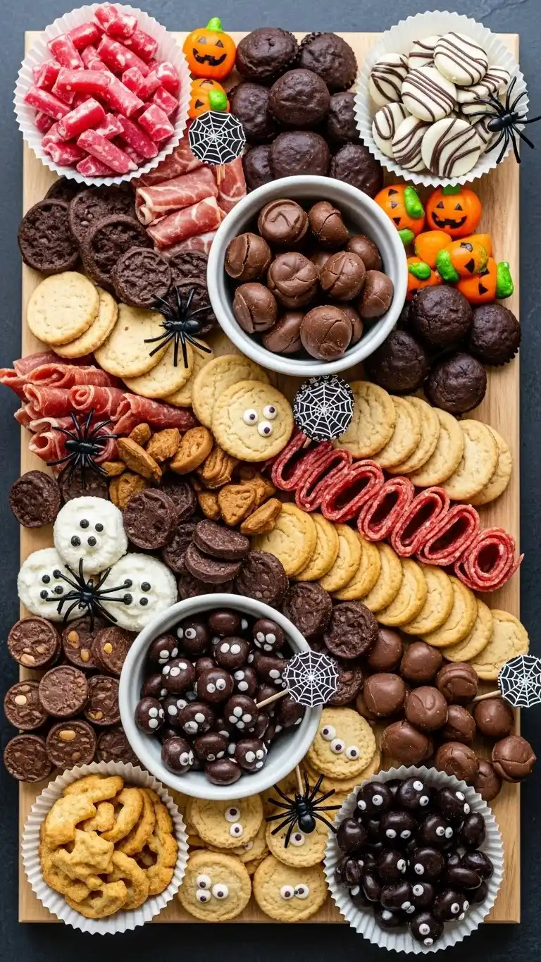 2. Spooky Sweet Tooth Halloween Charcuterie Board Ideas