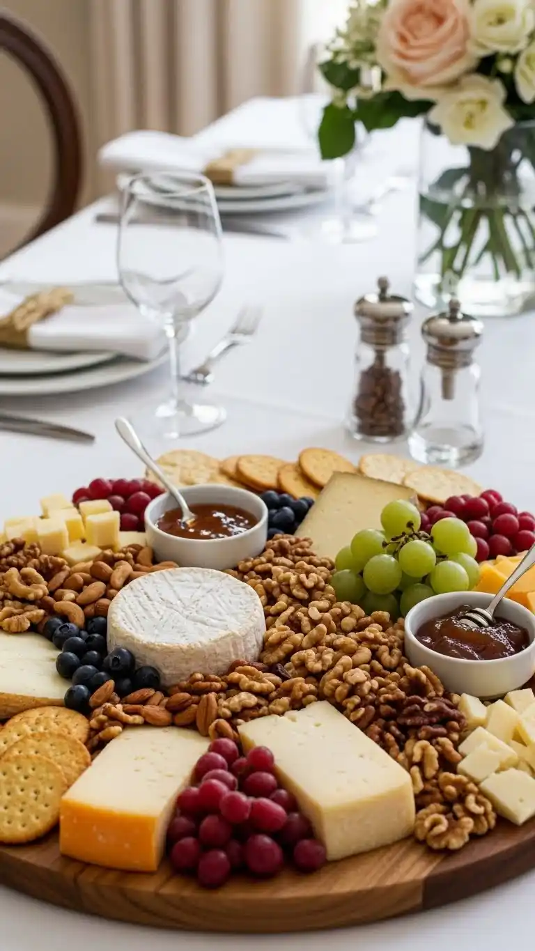 20. Gourmet Cheese and Nut Board