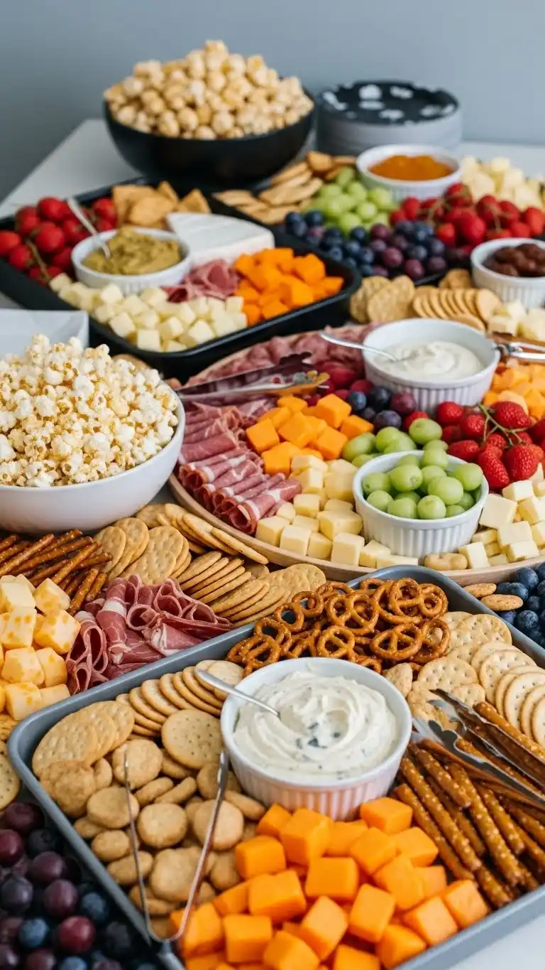 21. Movie Night Charcuterie Grazing Table