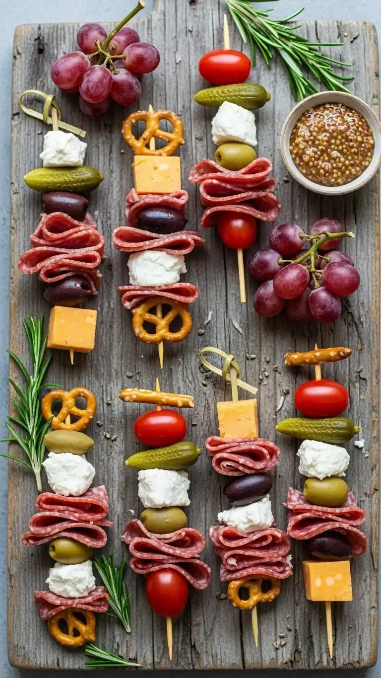 21. Rustic Style Charcuterie Kabob Ideas