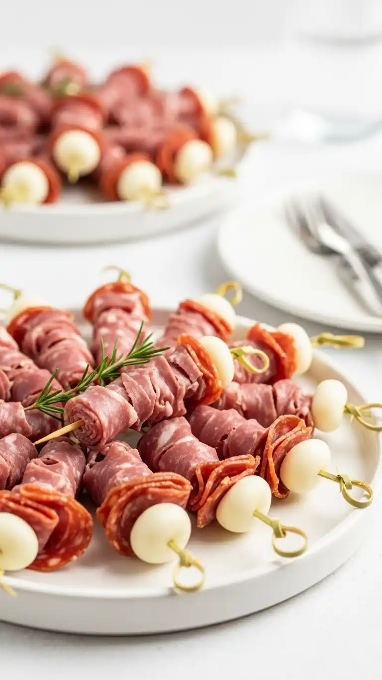 22. Modern Minimal Charcuterie Kabob Ideas