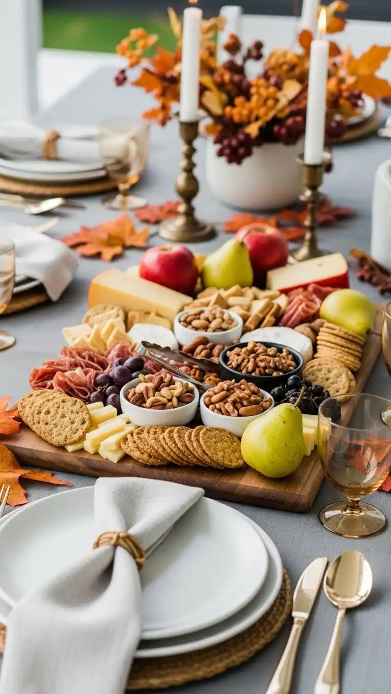 22. Outdoor Gathering Fall Charcuterie Board Ideas