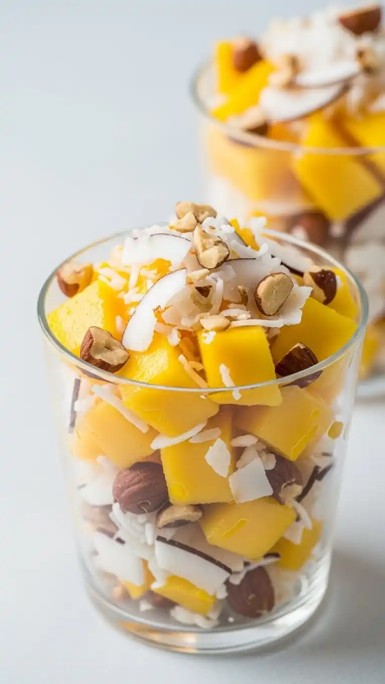 22. Tropical Mango and Coconut Charcuterie Cup