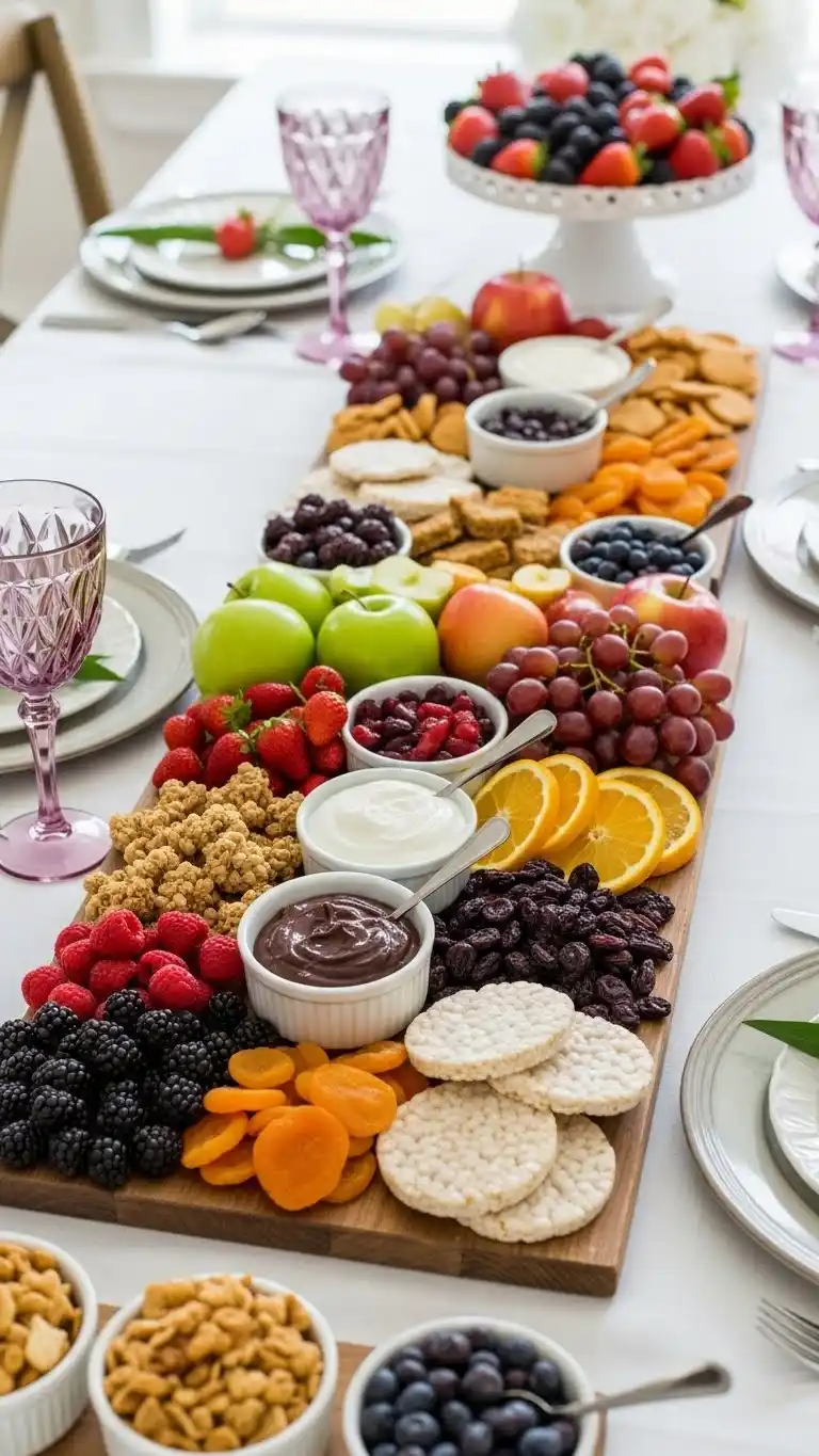 25. Healthy-ish Dessert Board with Lighter Choices