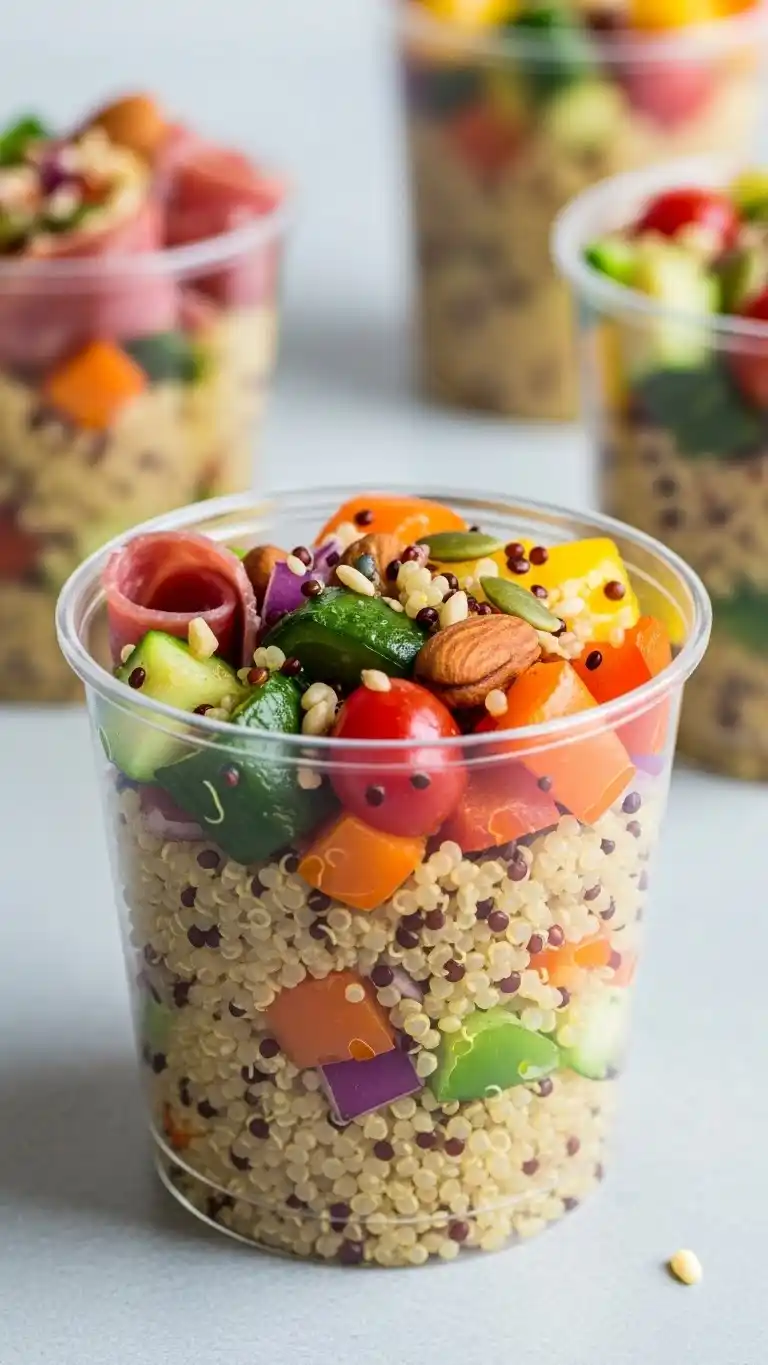 29. Quinoa and Veggie Power Charcuterie Cup