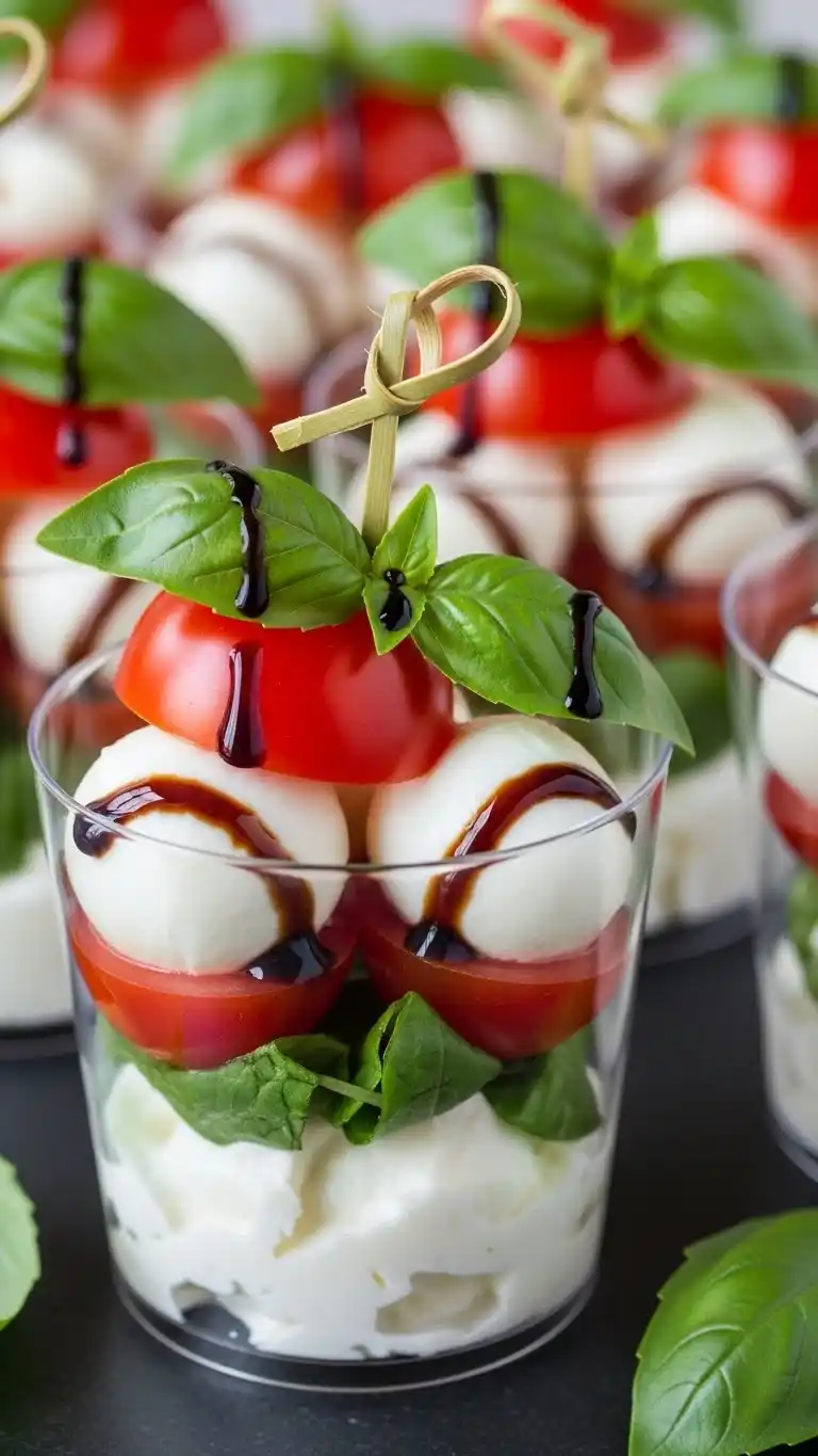 3. Caprese Charcuterie Cup