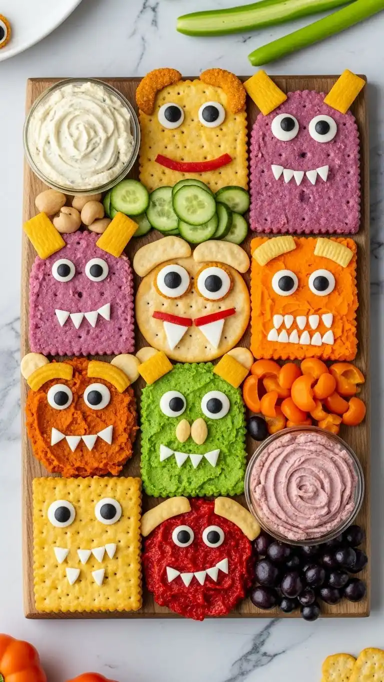 3. Monster-Themed Halloween Charcuterie Board Ideas
