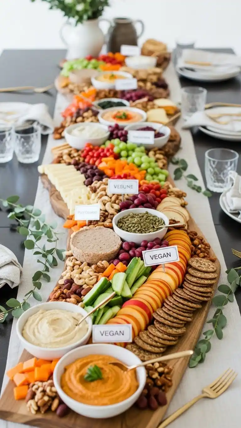 3. Vegan-Friendly Charcuterie Grazing Table