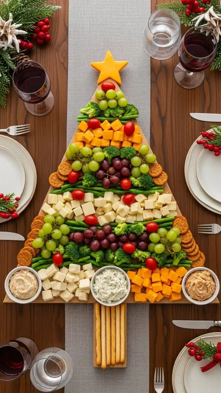 5. Cheesy Christmas Tree Board