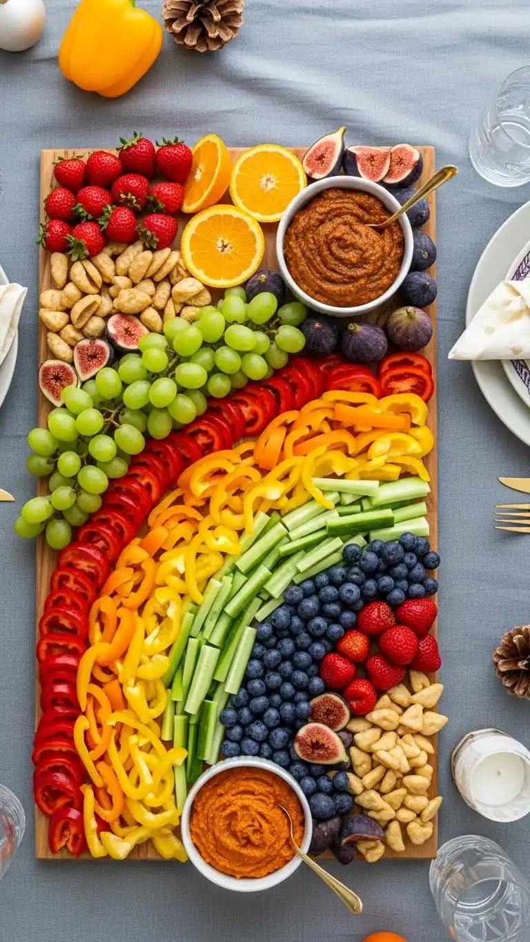 7. Festive Rainbow Board