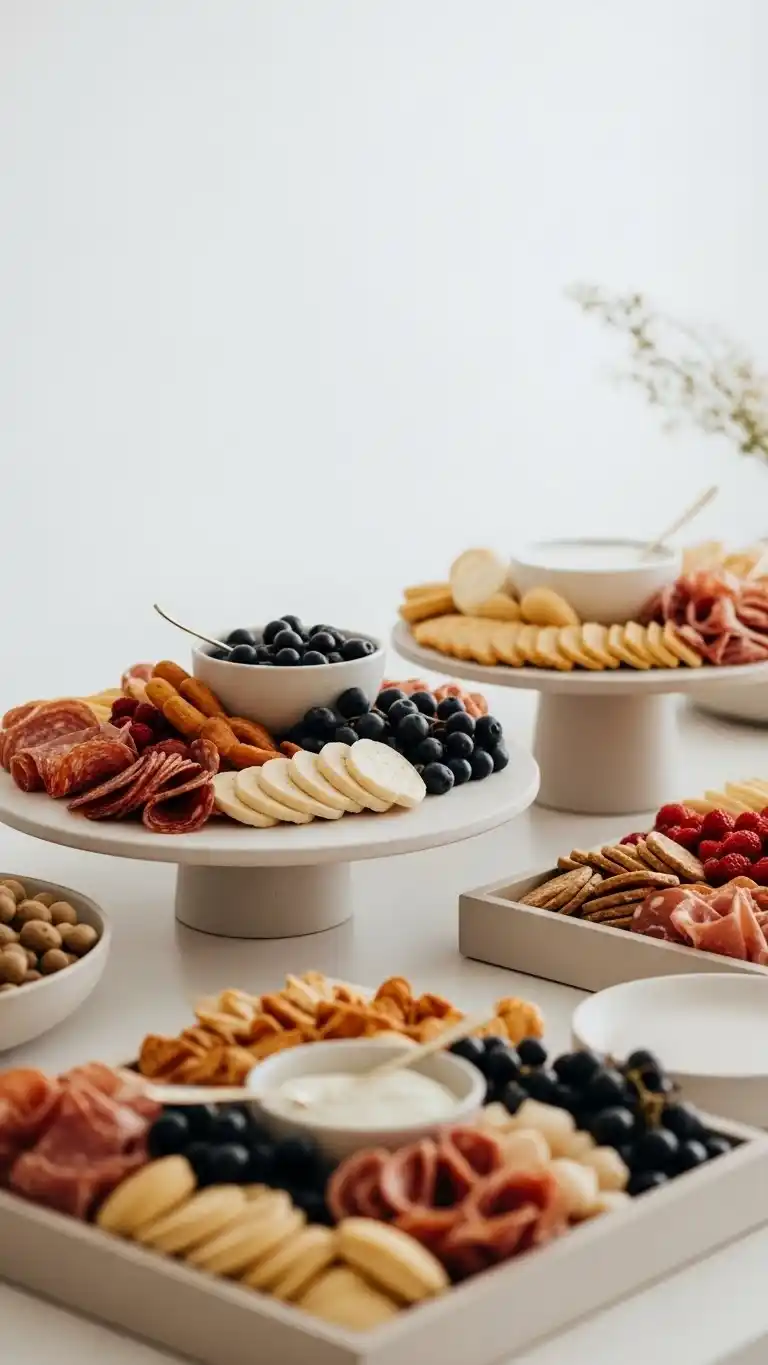 7. Minimalist Modern Charcuterie Grazing Table