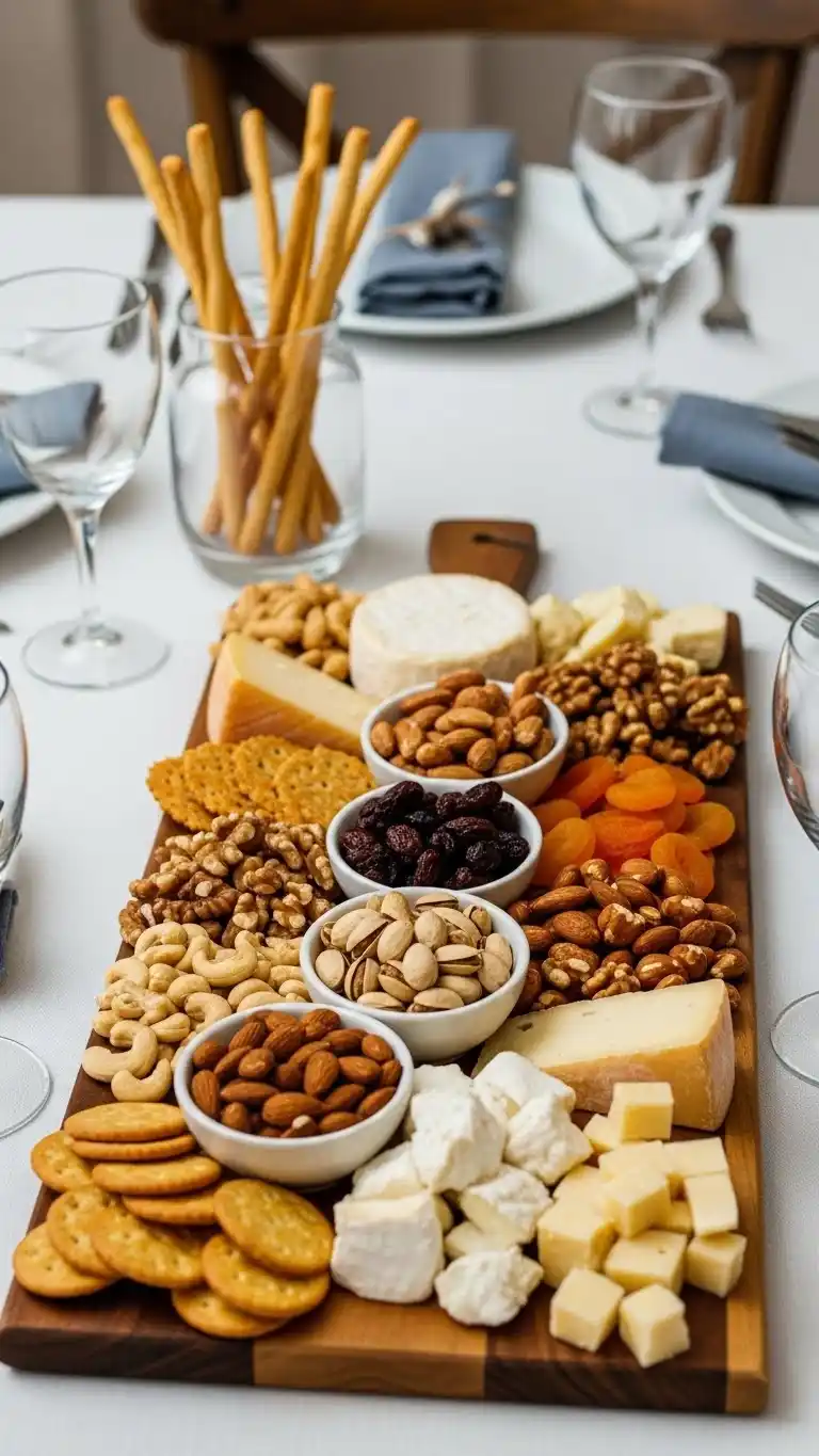 7. Nutty and Cheesy Board