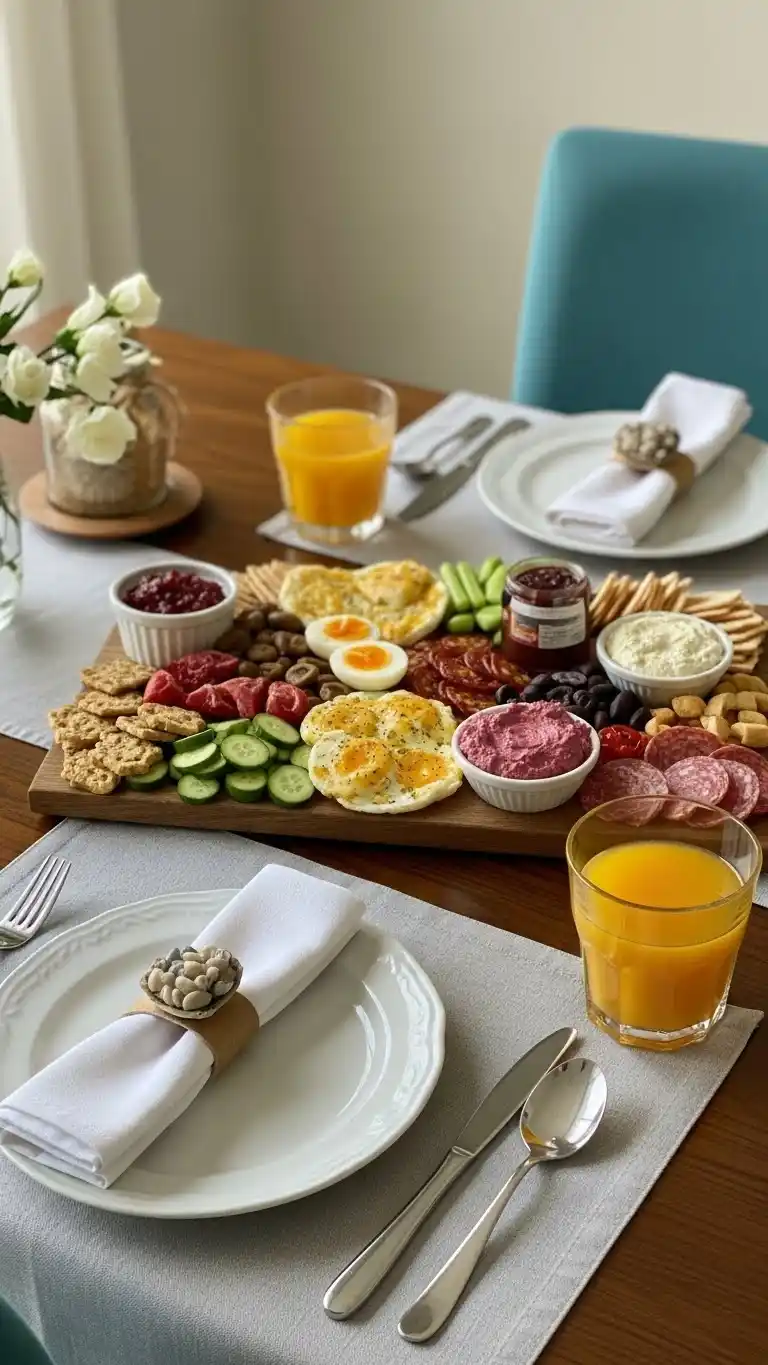 7. Savory-Forward Breakfast Charcuterie Board Ideas