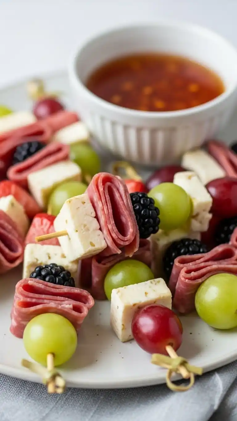 7. Sweet and Savory Charcuterie Kabob Ideas