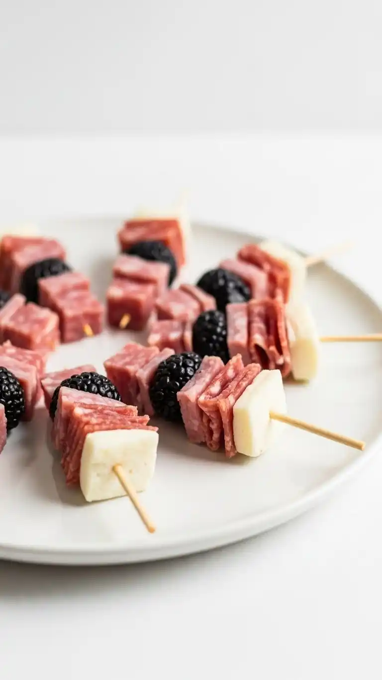 8. Minimalist Charcuterie Kabob Ideas