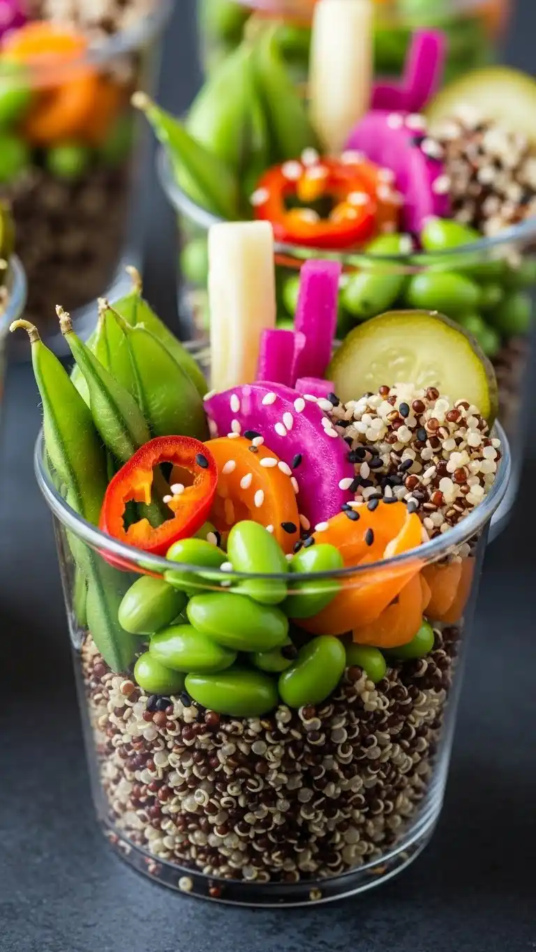 9. Asian-Inspired Veggie Charcuterie Cup
