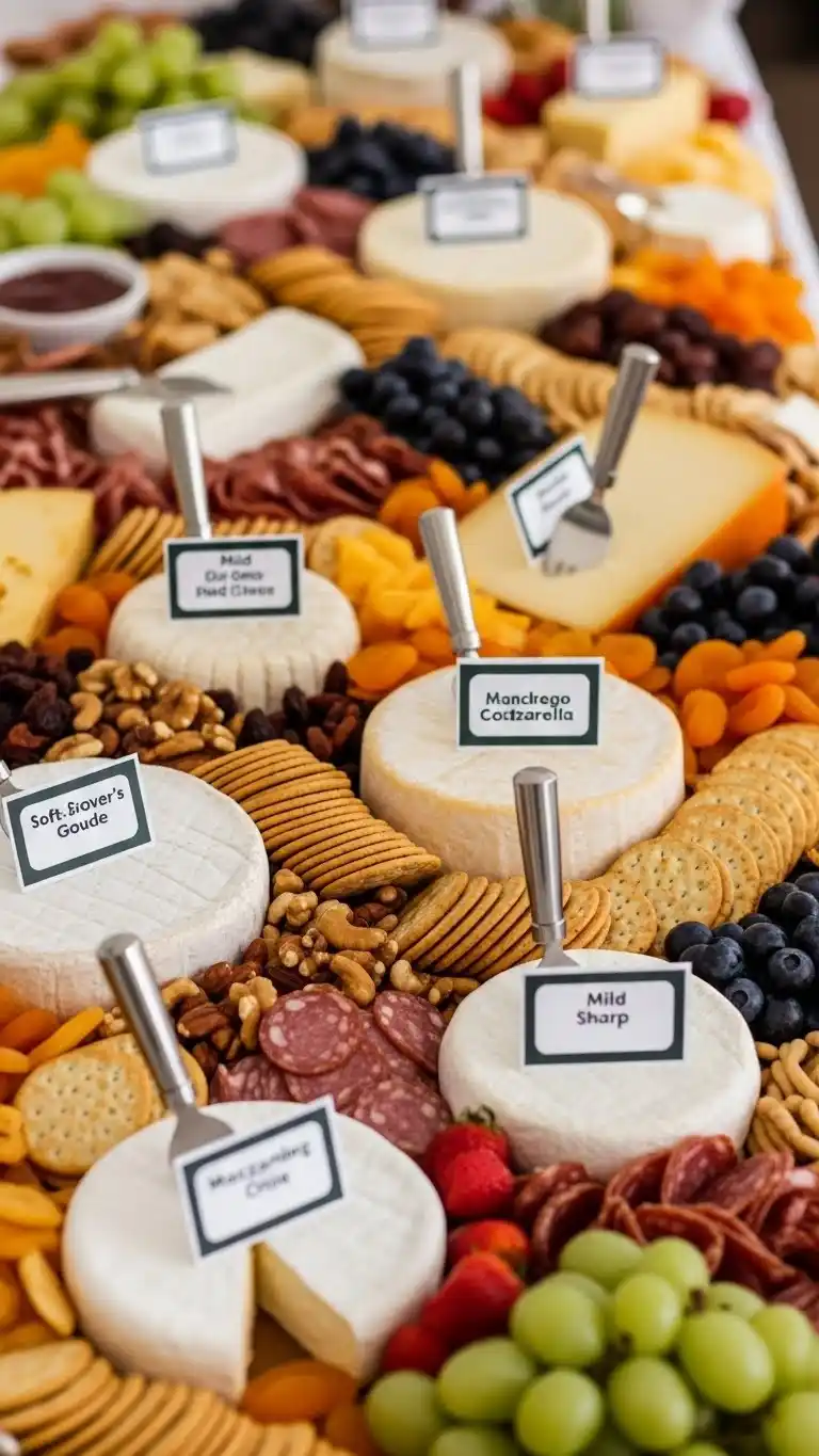 9. Cheese-Lover’s Charcuterie Grazing Table