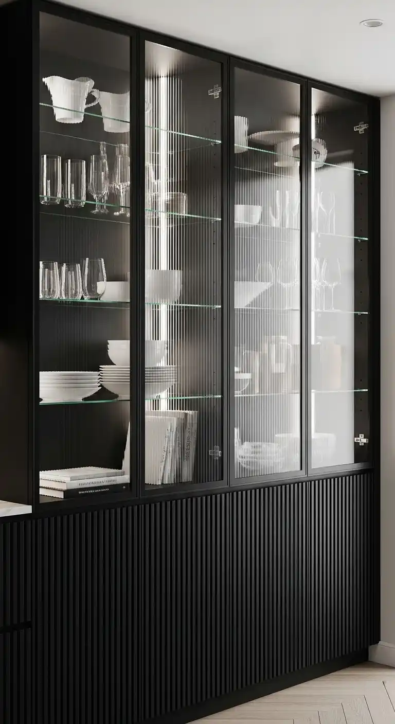 15. Glass-Front Cabinets