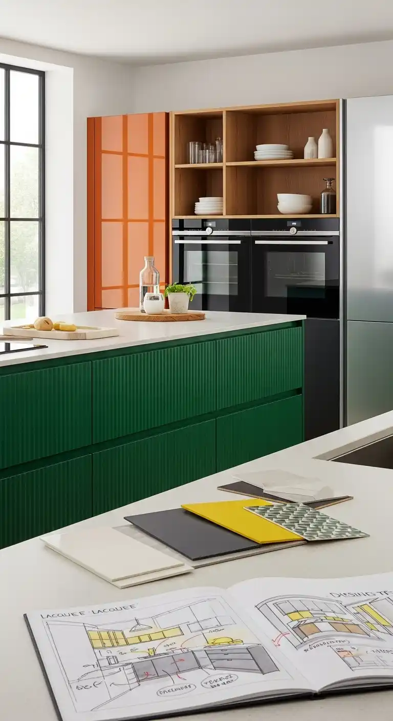 18. Customization Options for Lacquer Cabinetry