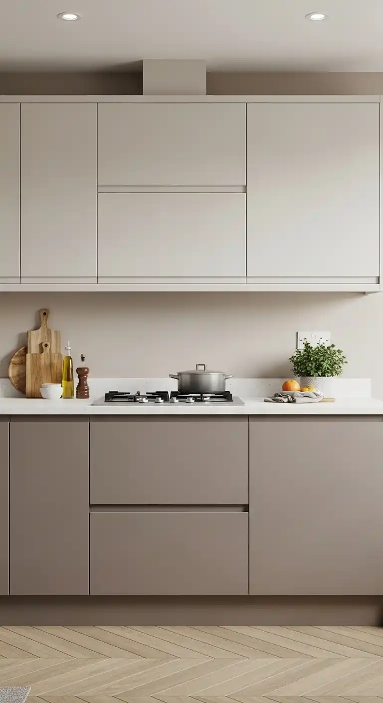 24. High-Gloss Lacquer Cabinets for Rental Properties