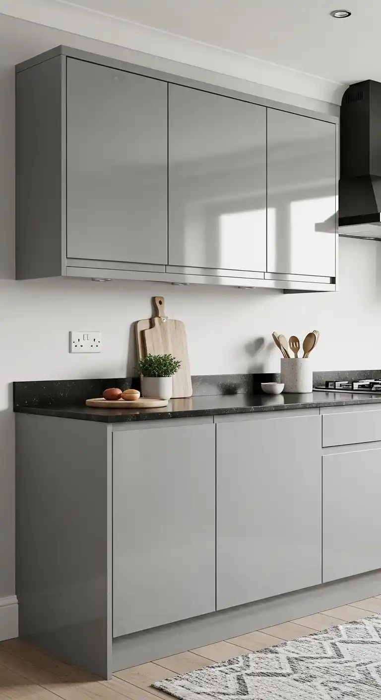 28. Custom Color Matching for High-Gloss Lacquer Cabinets