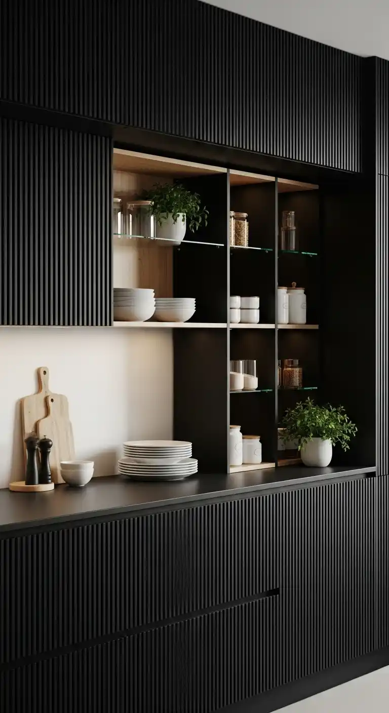 4. Open Shelving Integration