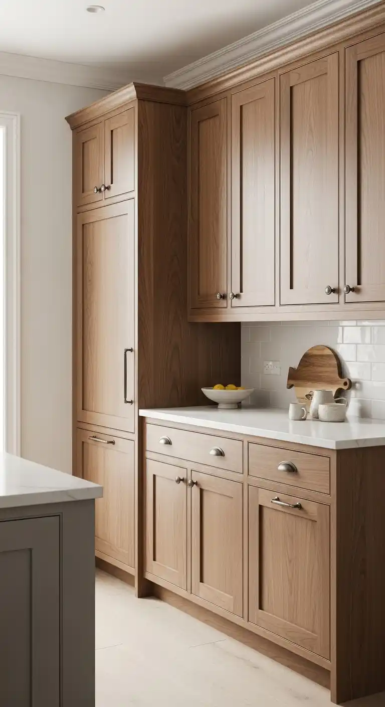 5. Light Walnut Kitchen Cabinets for Airy Kitchens