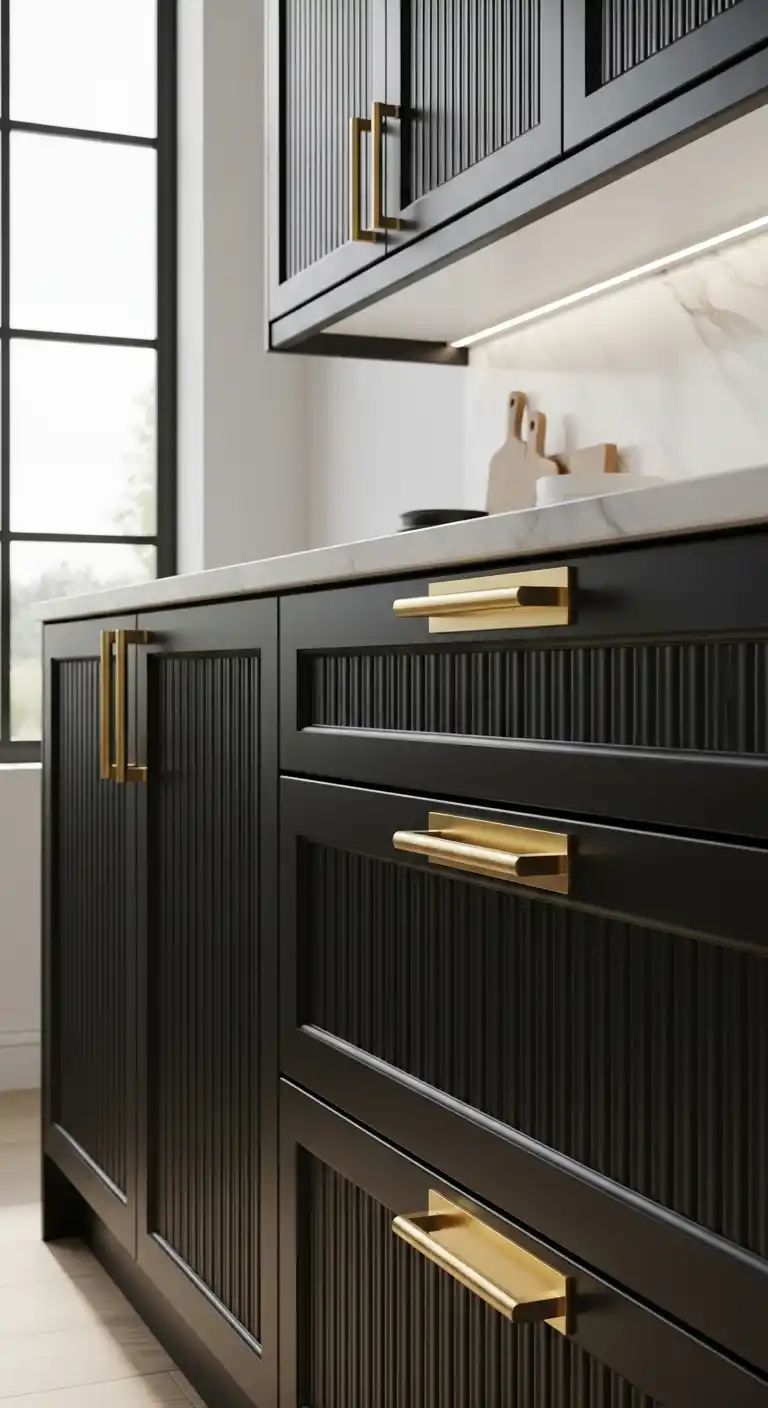 7. Brass or Gold Hardware Accents
