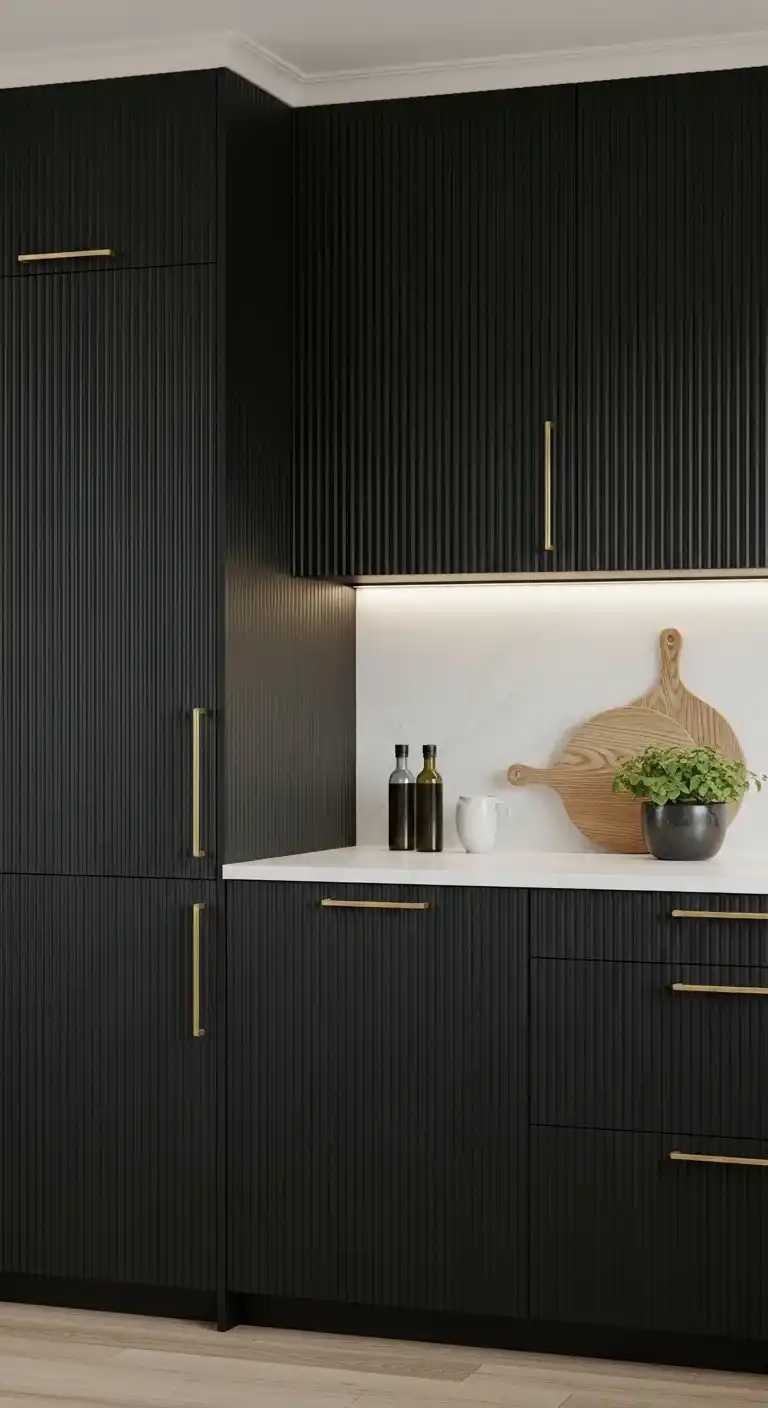 Integrating Black Fluted Cabinets into Sustainable and Eco-Friendly Kitchens