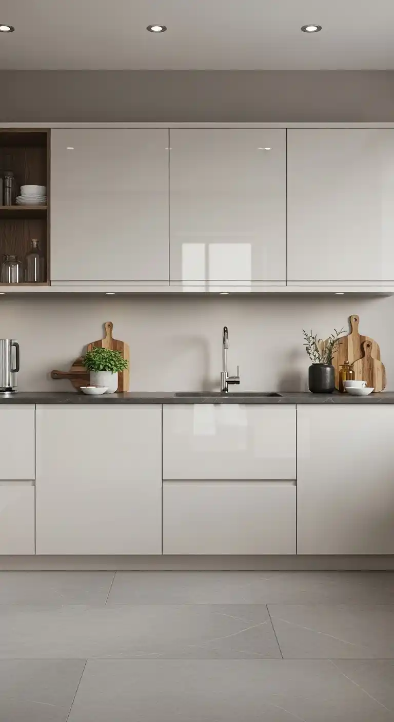 Styling Tips to Enhance High-Gloss Lacquer Cabinets