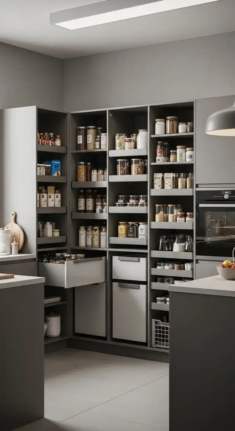 12. Modular Pantry Cabinets for Bulk Storage