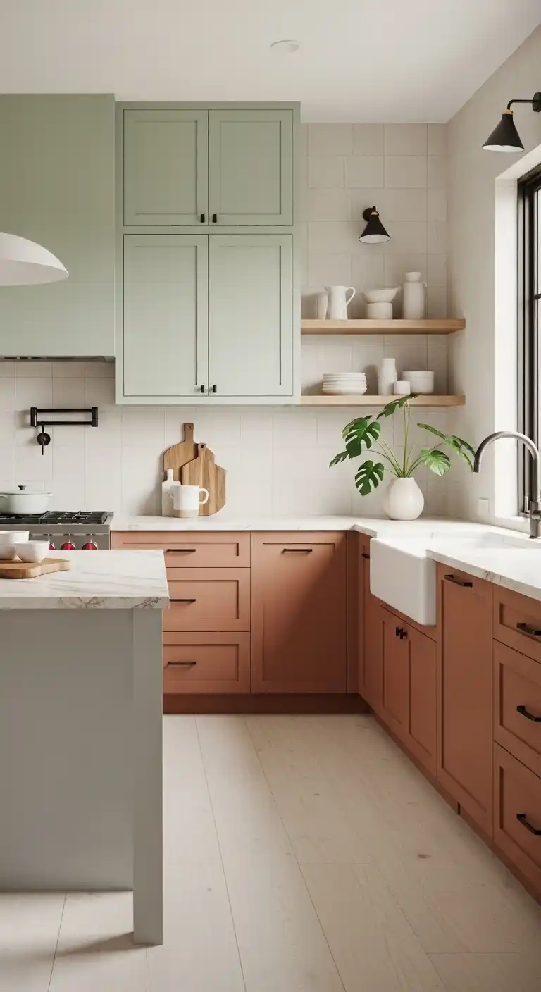 13. Earth-Tone Cabinet Color Palettes