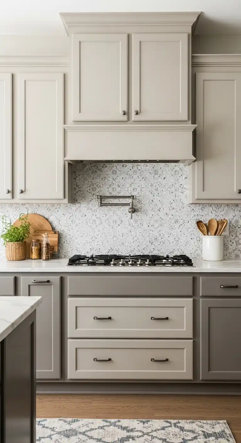 14. Cabinet Color Pairing with Backsplashes