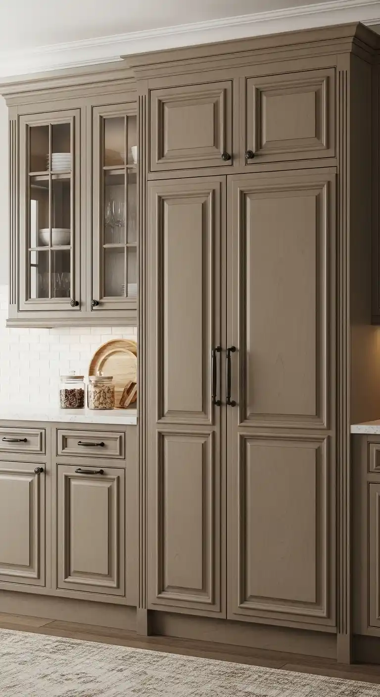 15. Raised Panel Colonial Cabinets Depth and Traditional Character