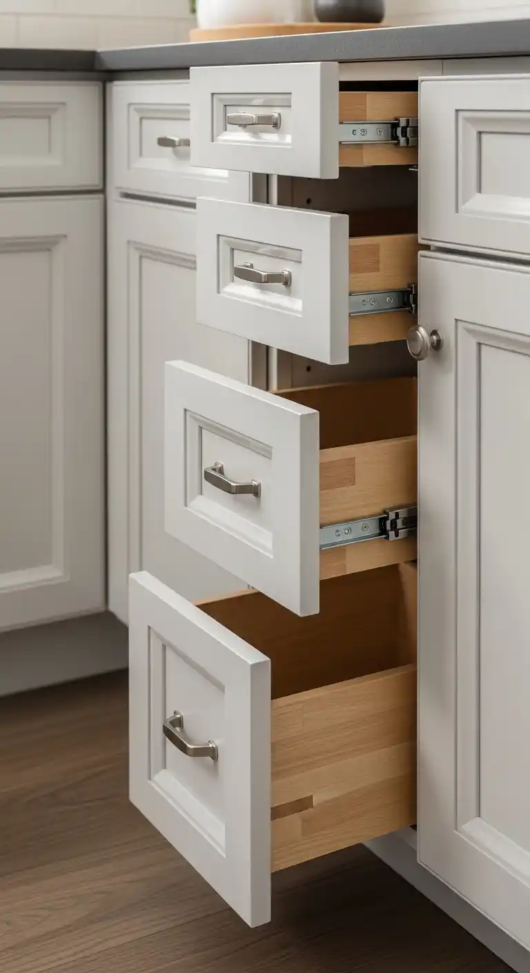 15. Soft-Close Hinges for Modern Convenience