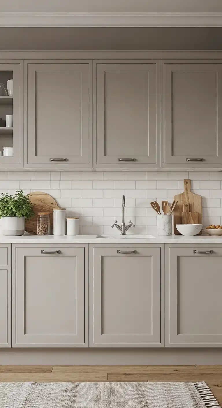 16. Matte Finish Cabinets for Understated Elegance