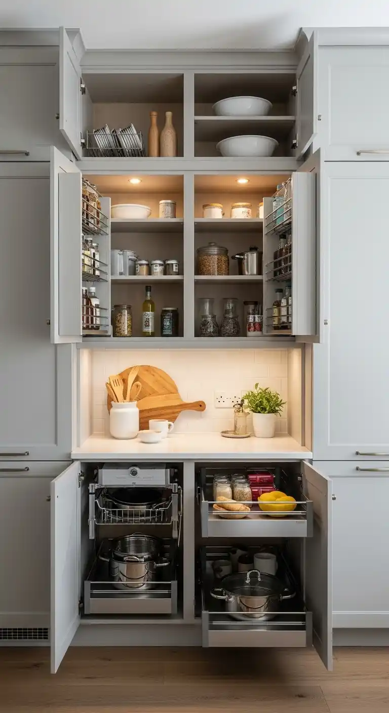 16. Tall Cabinets for Maximum Vertical Storage