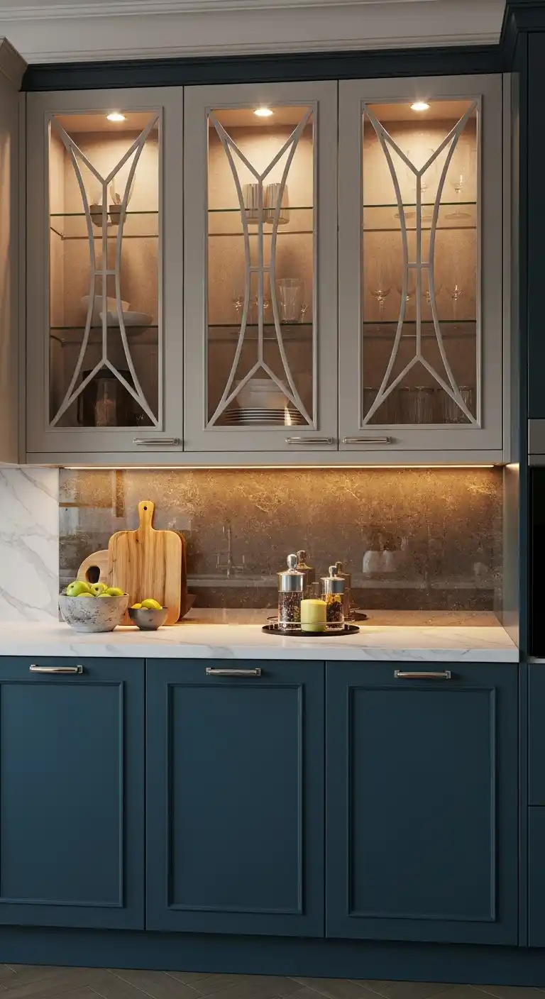17. Backlit Cabinet Accents