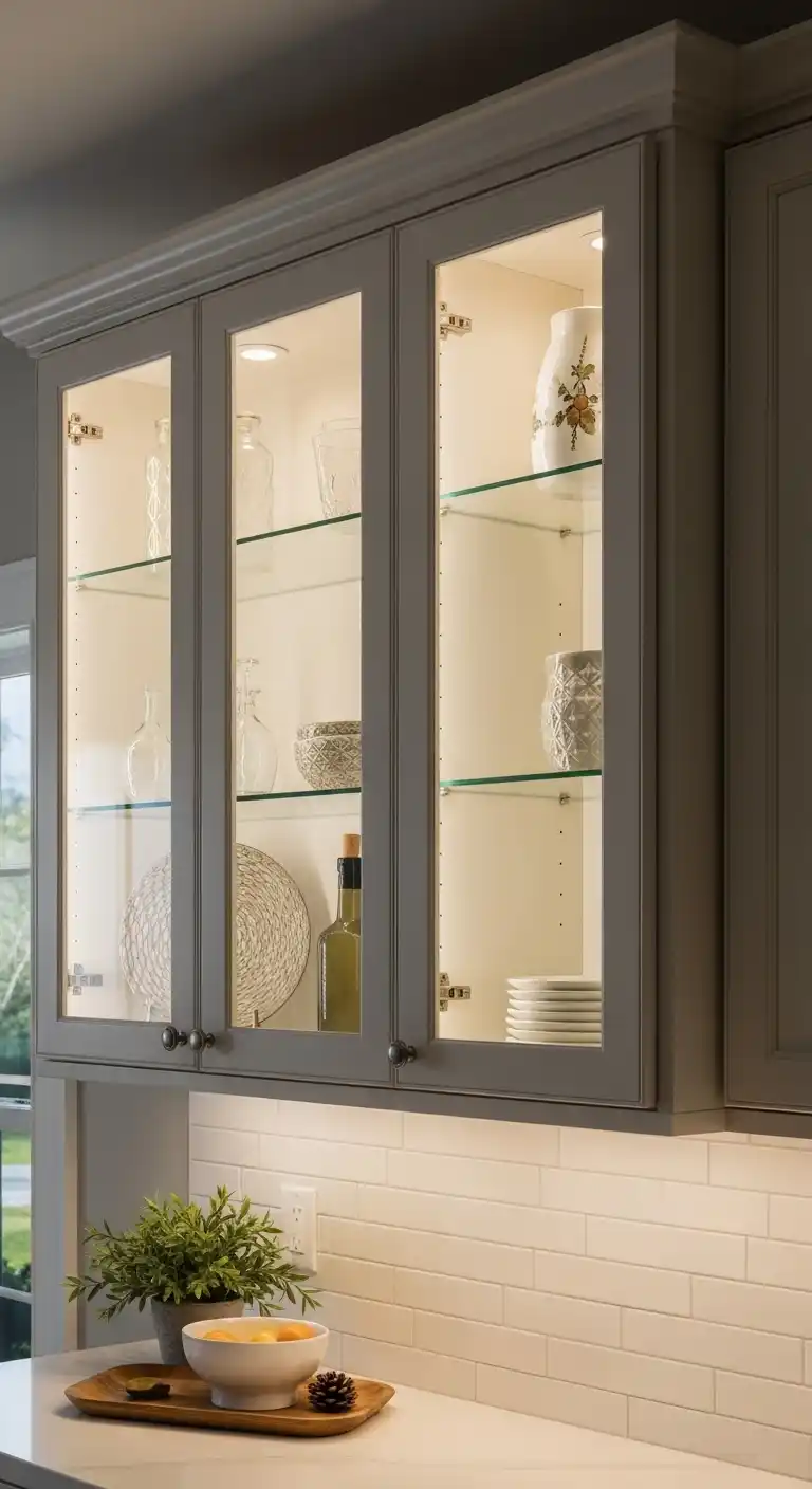 17. Cabinet Lighting Features for Display Areas