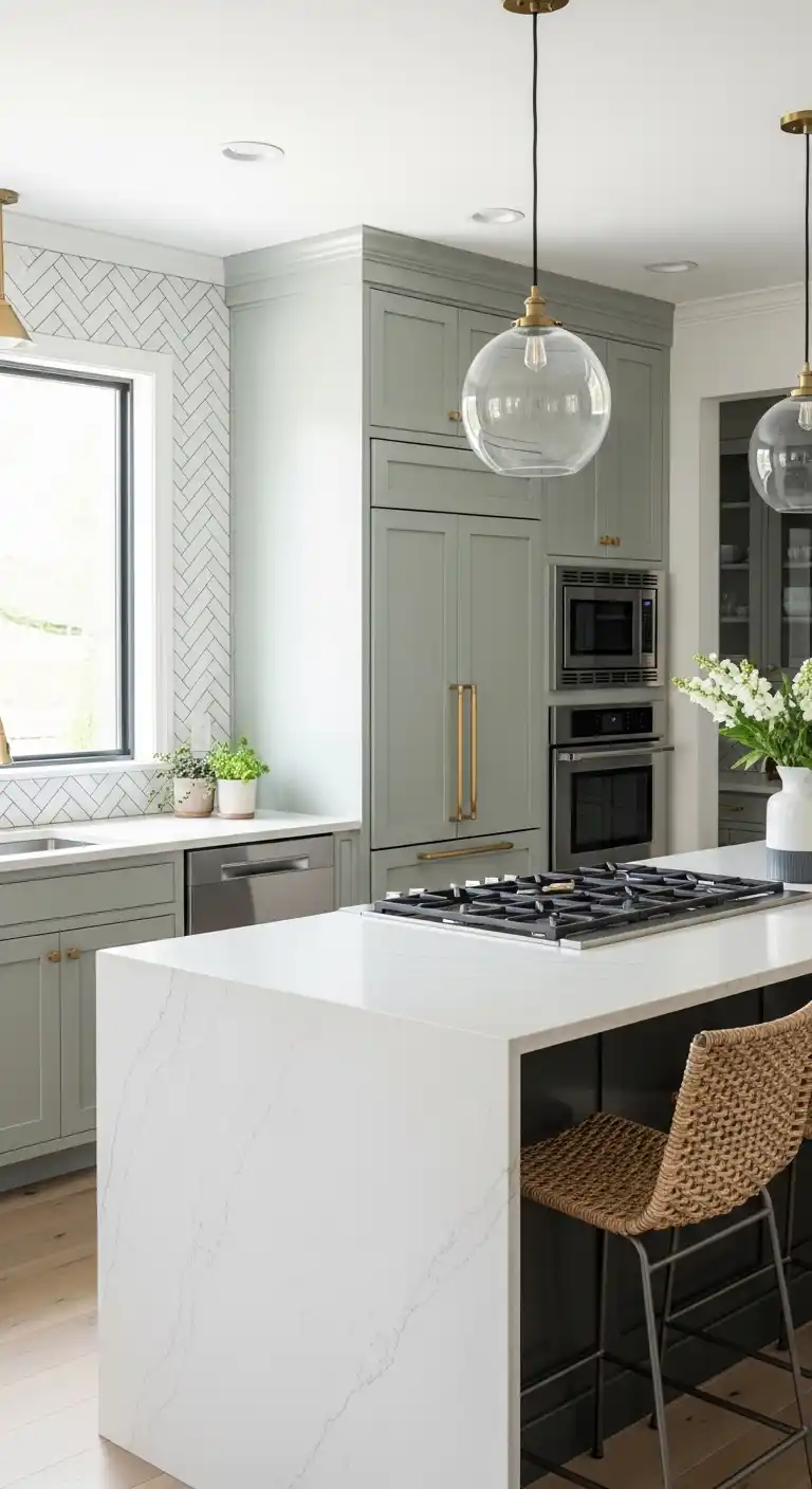 18. Integrated Appliances in Transitional Cabinets