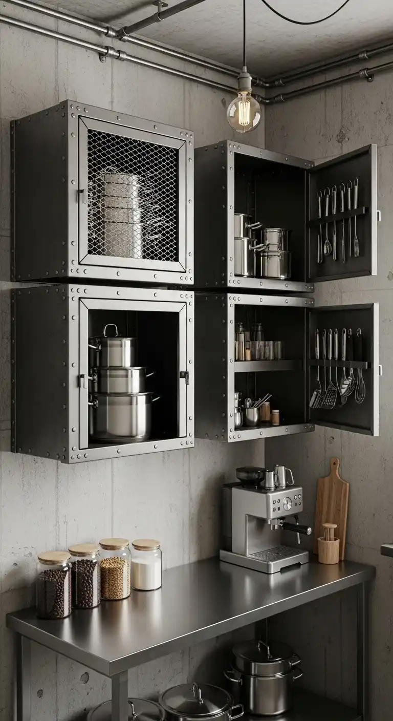 18. Wall-Mounted Industrial Cabinets