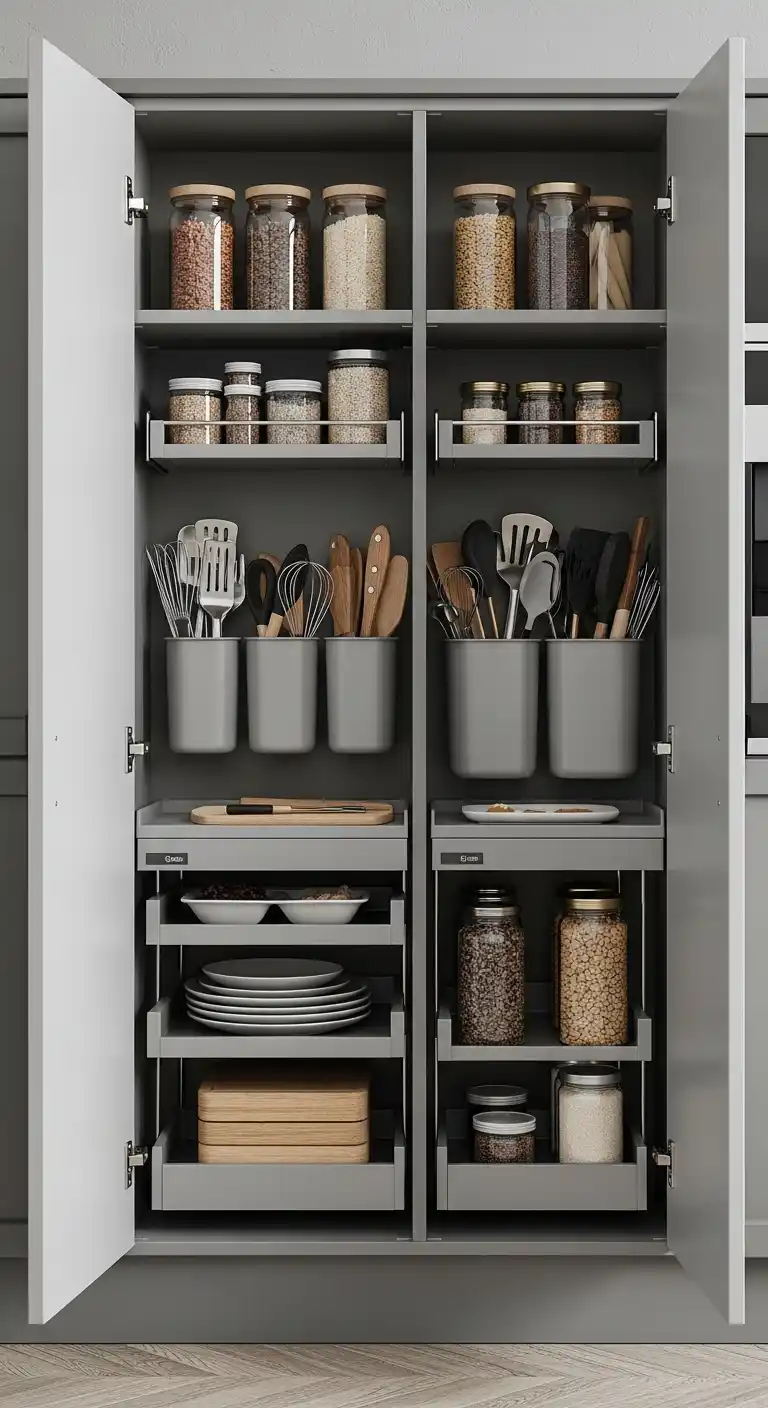 19. Cabinets with Multi-Compartment Organizers