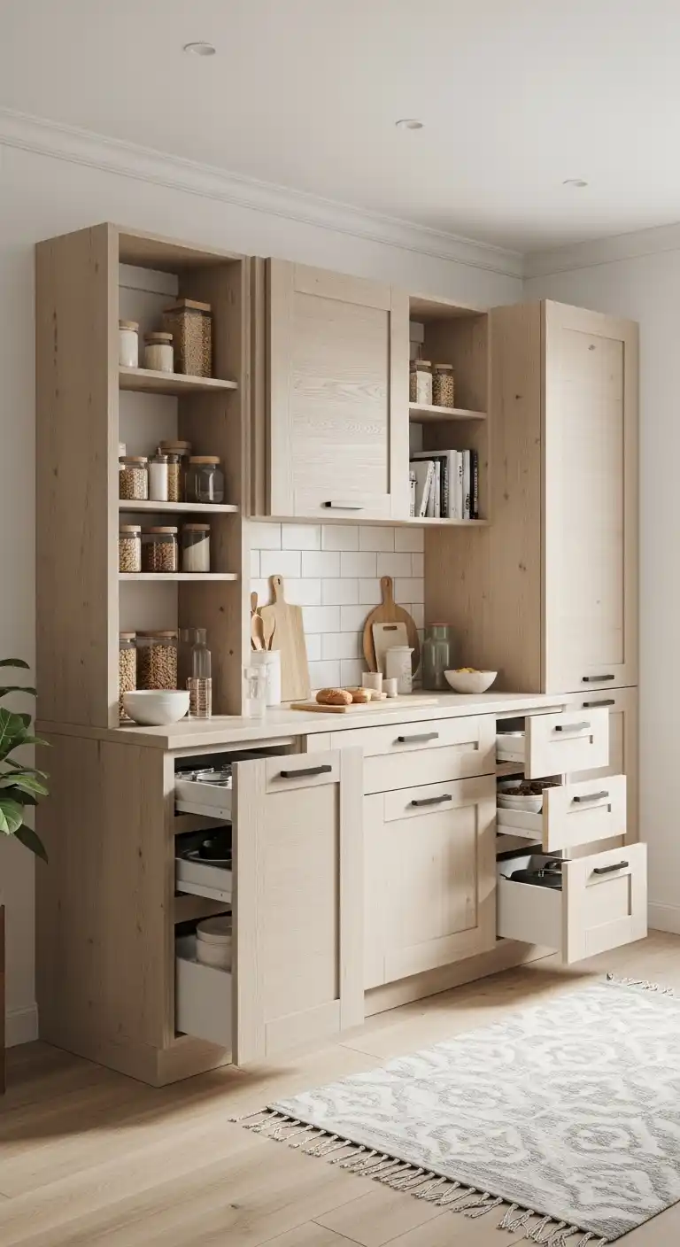20. Japandi Cabinets for Small Kitchens