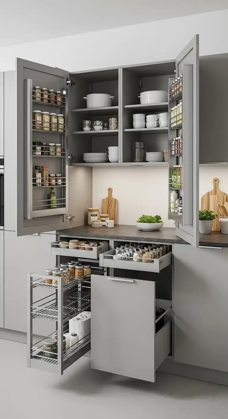 23. Cabinets with Smart Storage Features